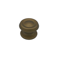 Pomolo fisso per porta SAGUATTI 176/80GB in alluminio bronzo satinato