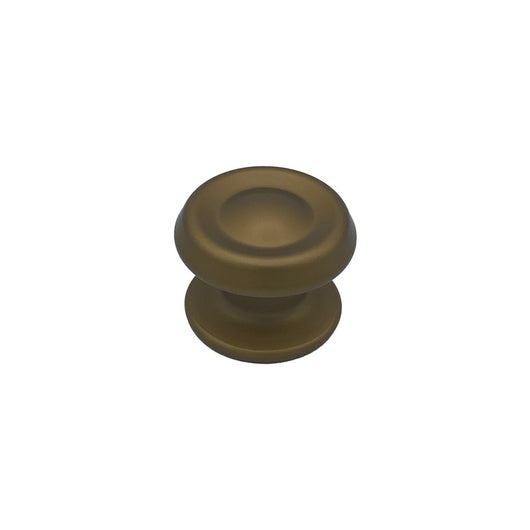 Pomolo fisso per porta SAGUATTI 176/80GB in alluminio bronzo satinato