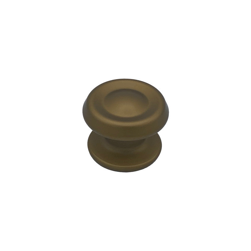 Pomolo fisso per porta SAGUATTI 176/80GB in alluminio bronzo satinato