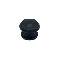 Pomolo fisso per porta SAGUATTI 176/80ZB in alluminio nero opaco