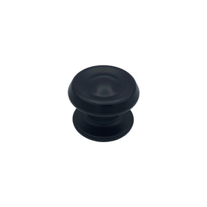 Pomolo fisso per porta SAGUATTI 176/80ZB in alluminio nero opaco