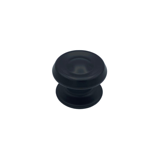 Pomolo fisso per porta SAGUATTI 176/80ZB in alluminio nero opaco