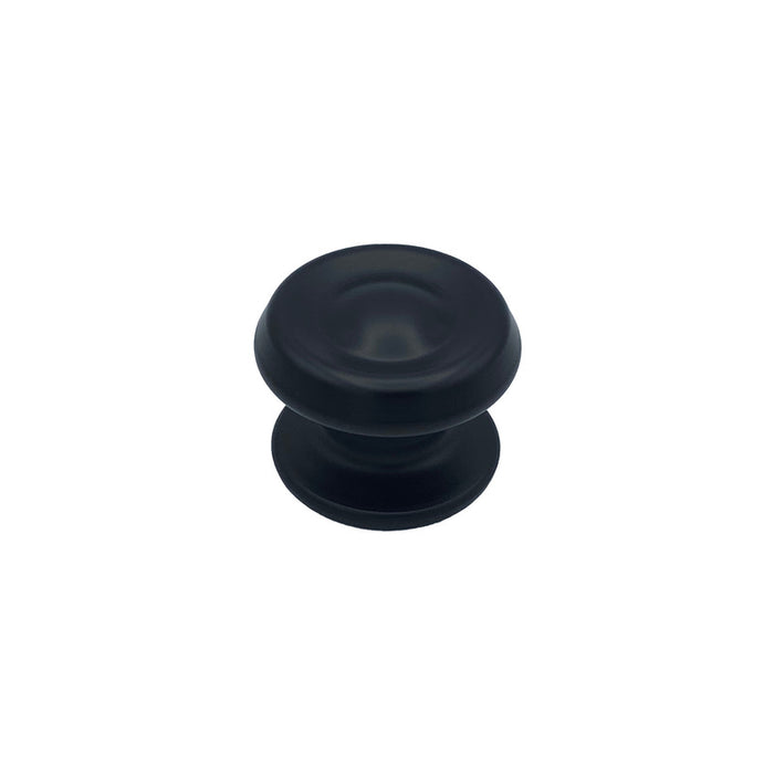 Pomolo fisso per porta SAGUATTI 176/80ZB in alluminio nero opaco