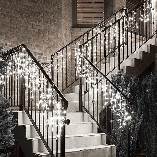 Cascata di Luci LED 4x0,60 Metri per Interni ed Esterni COLORE LED: BIANCO FREDDO