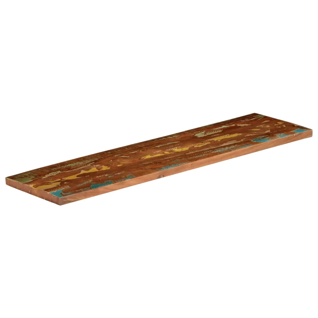 Piano Tavolo 100x30x3,8 cm Rettangolare in Massello di Recupero 371102