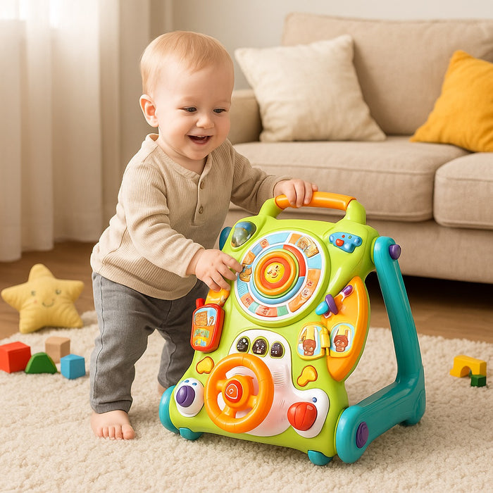 Primi Passi 3in1 Tavolo Attività e Lavagna Magnetica con Luci e Suoni Bambini