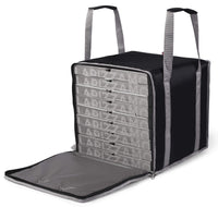 Borsa Termica Porta Pizze da Asporto 8/10 Cartoni Safemi Express 10 Nera e Grigio