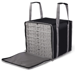 Borsa Termica Porta Pizze da Asporto 8/10 Cartoni Safemi Express 10 Nera e Grigio