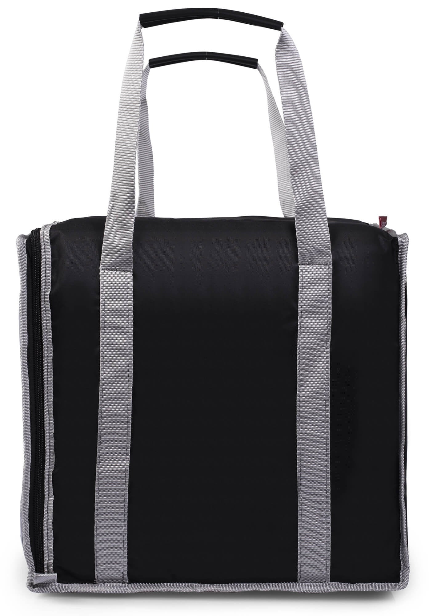 Borsa Termica Porta Pizze da Asporto 8/10 Cartoni Safemi Express 10 Nera e Grigio