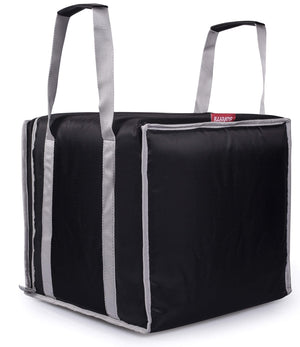 Borsa Termica Porta Pizze da Asporto 8/10 Cartoni Safemi Express 10 Nera e Grigio