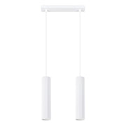 Lampada a sospensione GRAVIO bianca barra 2xGU10 regolabile