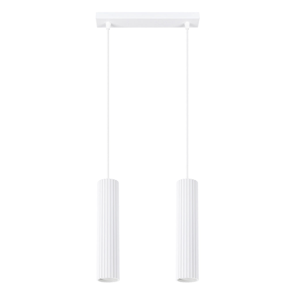Lampada a sospensione GRAVIO bianca barra 2xGU10 regolabile
