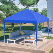 Gazebo 3x3m Pop-up Gazebo pieghevole regolabile in altezza Gazebo da giardino con 4 sacchi di sabbia e borsa da trasporto (blu)