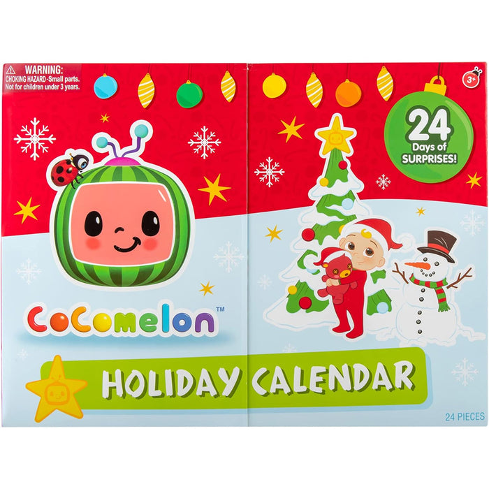 Cocomelon Calendario dell'Avvento Multicolore Idea Regalo Natalizio per Bambini