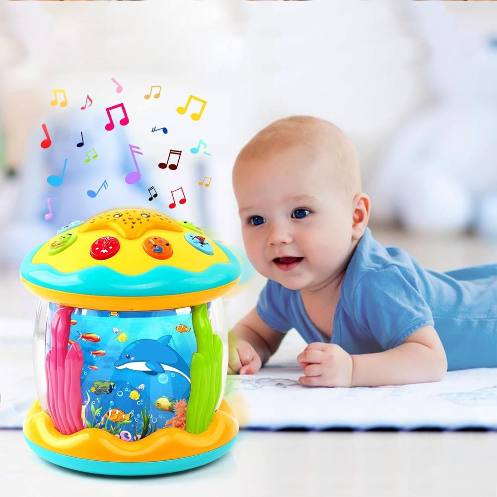 Ocean Paradise Giocattolo Rotante con Led Bambini 2 Colori Assortiti Idea Regalo