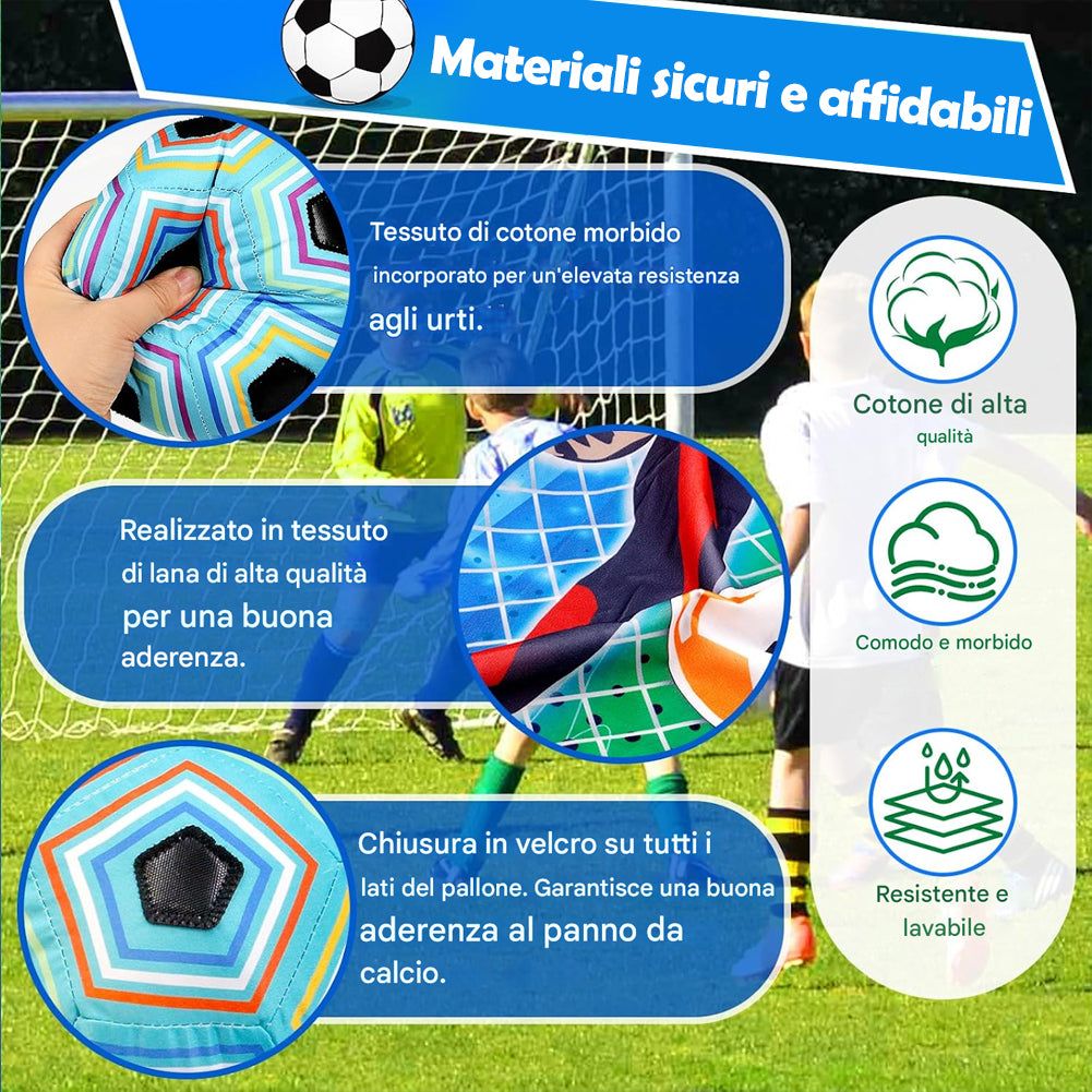 Set da Gioco Pallone da Calcio Morbido per Bambini Interno e Esterno Idea Regalo