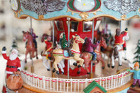 Giostra Carillon Natalizio 29x28x26 cm con Movimento Luci e Suoni