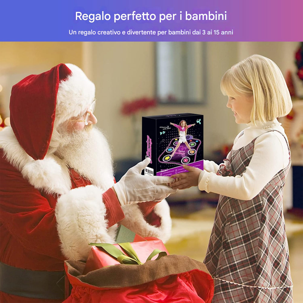 Tappetino da Ballo per Bambini con Bluetooth Tappeto Musicale Gioco Idea Regalo