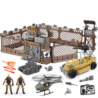 Playset Militare Giocattolo da Bambini Luce e Suoni Veicoli Soldatini Idea Regalo