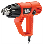 Black & Decker KX2001K pistola termica Pistola ad aria calda 500 l/min 600 C 2000 W Nero, Arancione