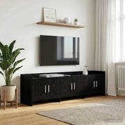 Mobile TV 168 x 33 x 47 cm Rovere Nero Legno ingegnerizzato 8011204