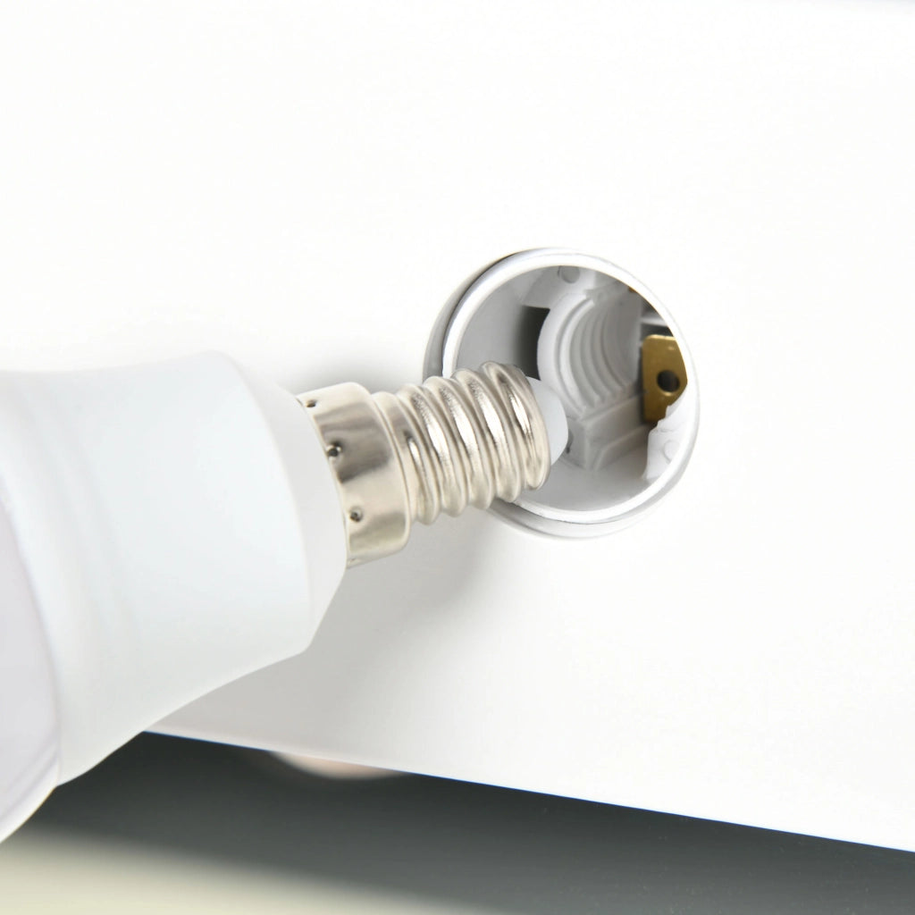Specchio trucco Hollywood LED 80x60 cm bianco con touch