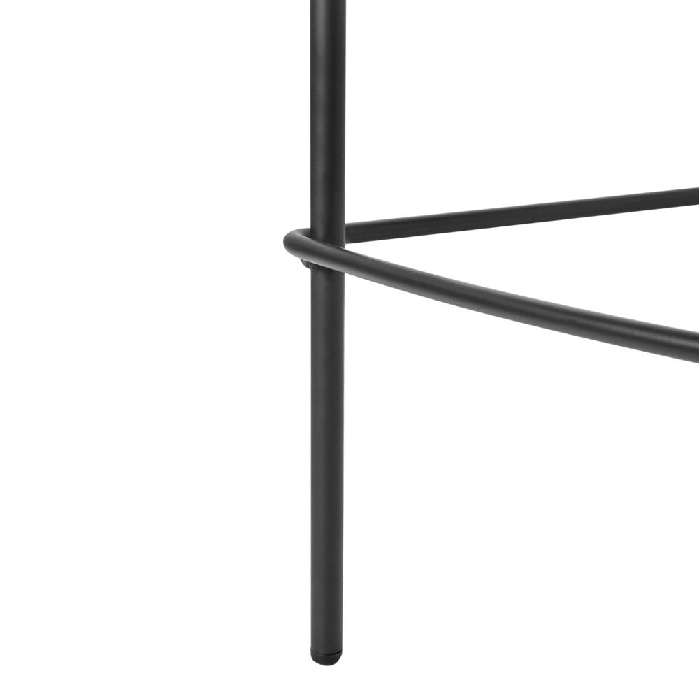 Set di sedie da bar imbottita in finto lino grigio chiaro arredi da sala da pranzo Design Glam