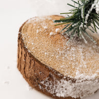 Albero di Natale Innevato 60cm con 50 Rami e Neve Effetto Realistico Base Tronco