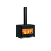 Stufa a Legna Nordica Dante 5.0 Acciaio Nero Opaco 12.4 kW