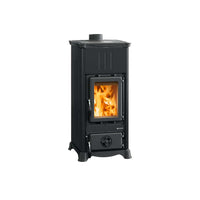 Stufa a Legna Nordica Emiliana Nero 6,5 kW 186 m3