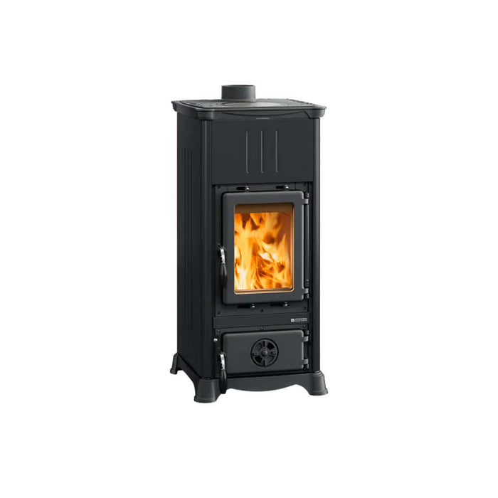Stufa a Legna Nordica Emiliana Nero 6,5 kW 186 m3