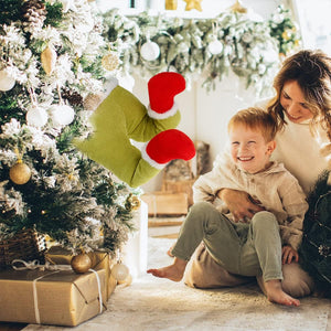 Decorazione Albero di Natale Gambe Elfo Verde Ornamento Addobbo Versatile 38x20cm