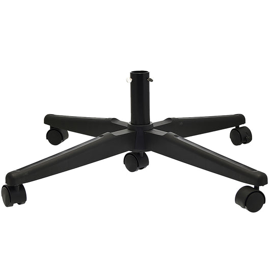 Base Albero di Natale Universale con Ruote Supporto Versatile Nero 69x22x50cm