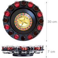 Roulette Russa Alcolica da Tavolo 16 Bicchierini Gioco da Tavola Party Adulti
