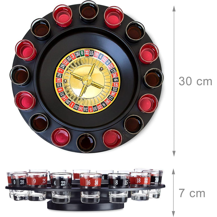 Roulette Russa Alcolica da Tavolo 16 Bicchierini Gioco da Tavola Party Adulti