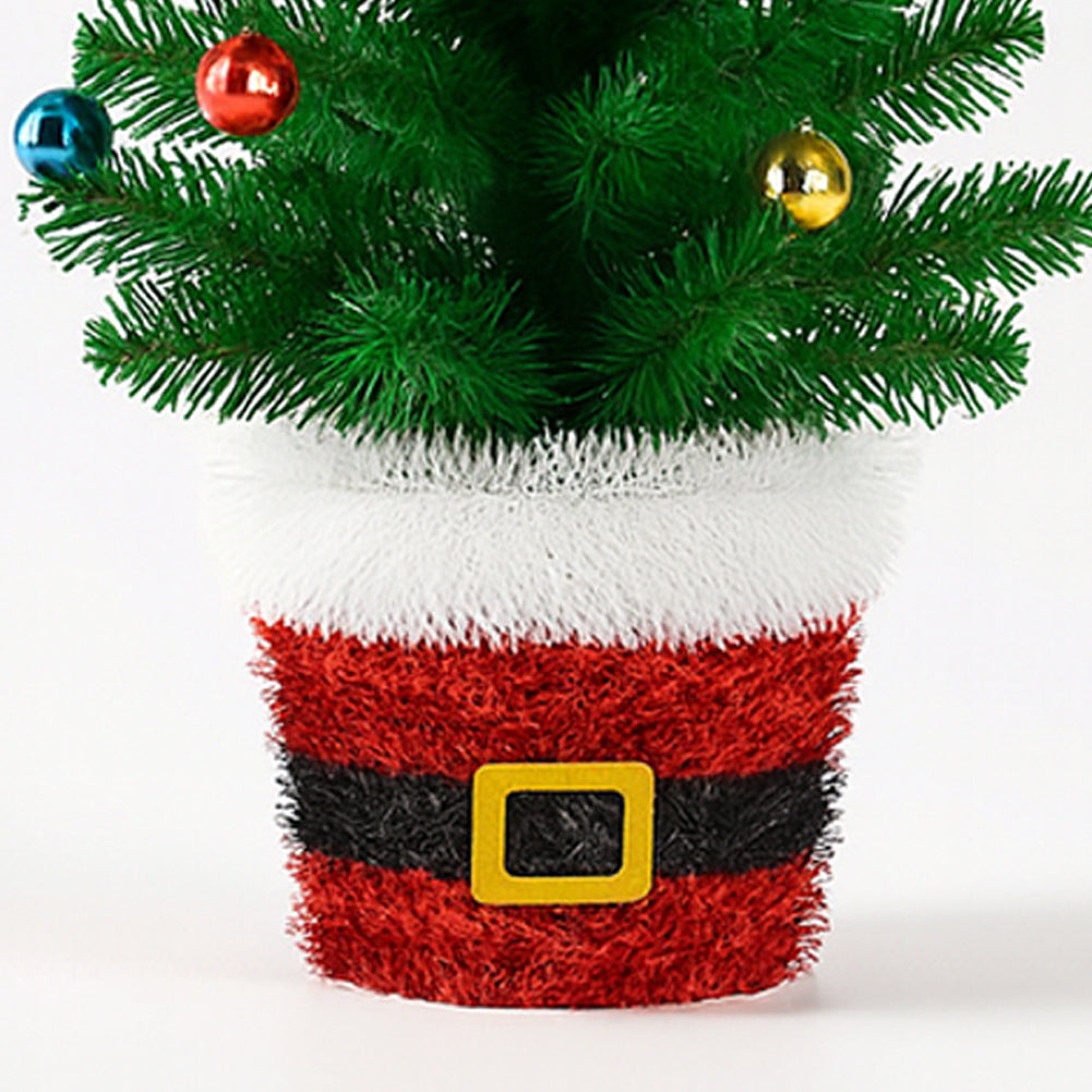 Albero di Natale in Filo 90 cm Palline Natalizie Alberello Natalizio Addobbato