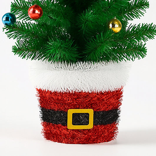 Albero di Natale in Filo 90 cm Palline Natalizie Alberello Natalizio Addobbato