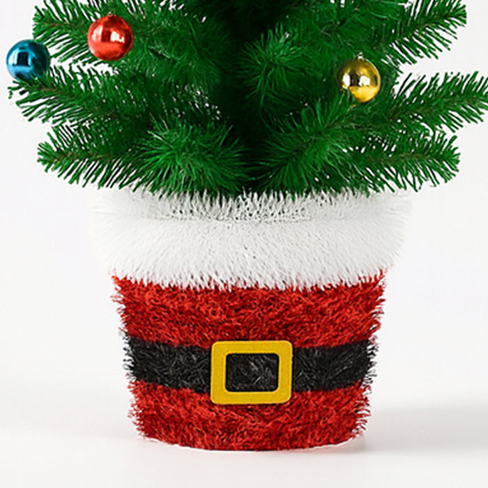 Albero di Natale in Filo 90 cm Palline Natalizie Alberello Natalizio Addobbato