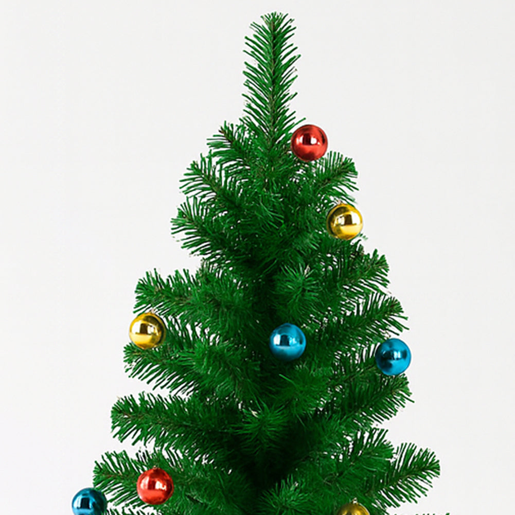 Albero di Natale in Filo 120 cm Palline Natalizie Alberello Natalizio Addobbato