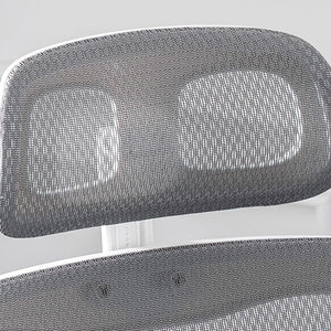 Sedia da Ufficio Ergonomica Grigio Rete Traspirante Supporto Lombare Poggiatesta