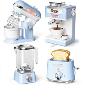 Elettrodomestici Cucina Giocattolo Planetaria Macchina Caffè Tostapane Frullatore