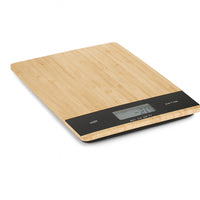 Bilancia da Cucina Digitale Ultra sottile in Legno di Bambù 5KG 21x15cm Touch Tara