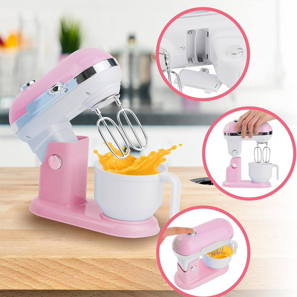 Elettrodomestici Cucina Gioco Rosa Planetaria Macchina Caffè Tostapane Frullatore