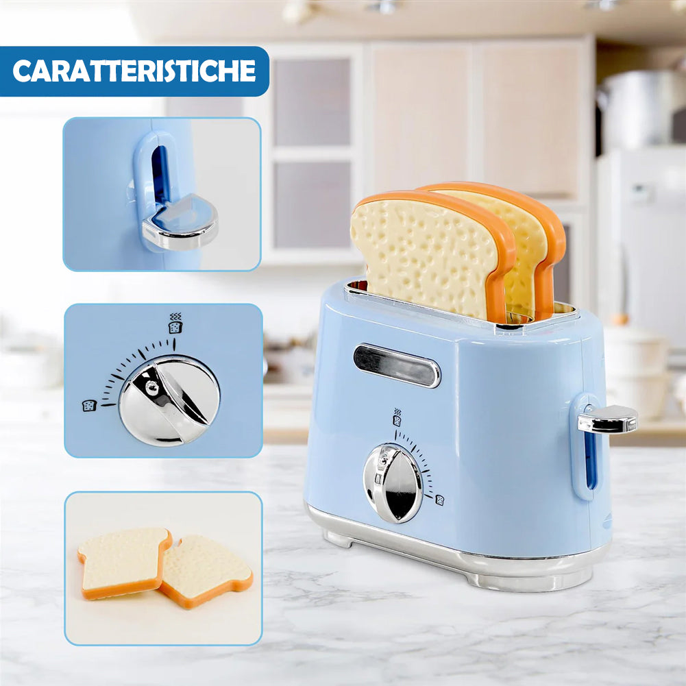 Elettrodomestici da Cucina Giocattolo con Blu Planetaria Frullatore Tostapane