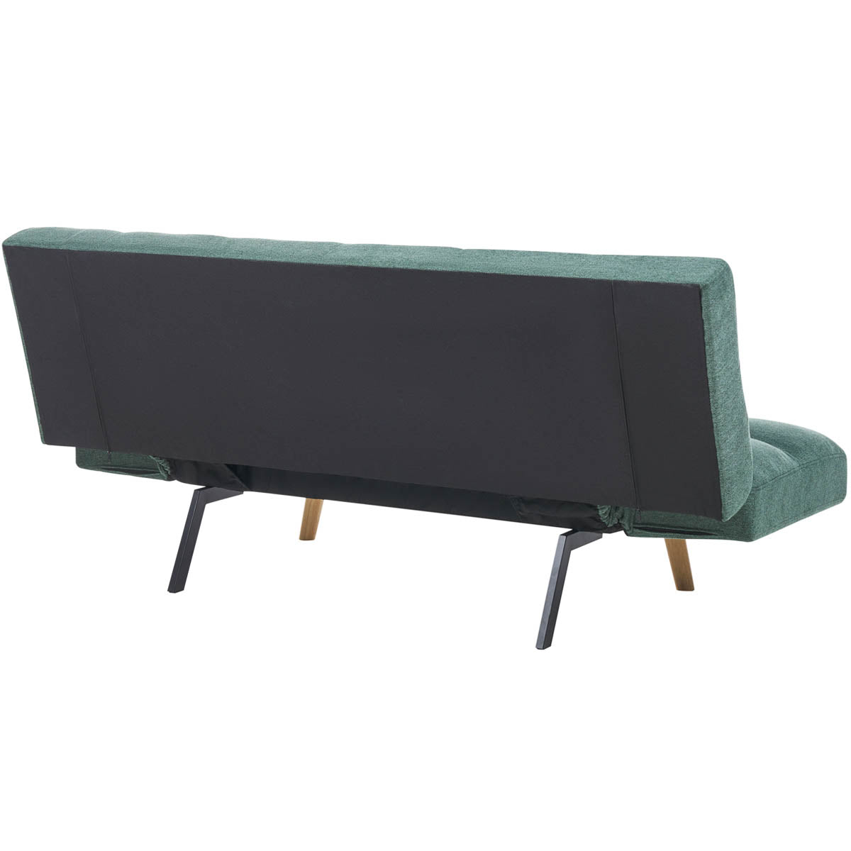 Divano letto 2 posti Vissland con braccioli regolabili e Apertura Clic Clac Verde