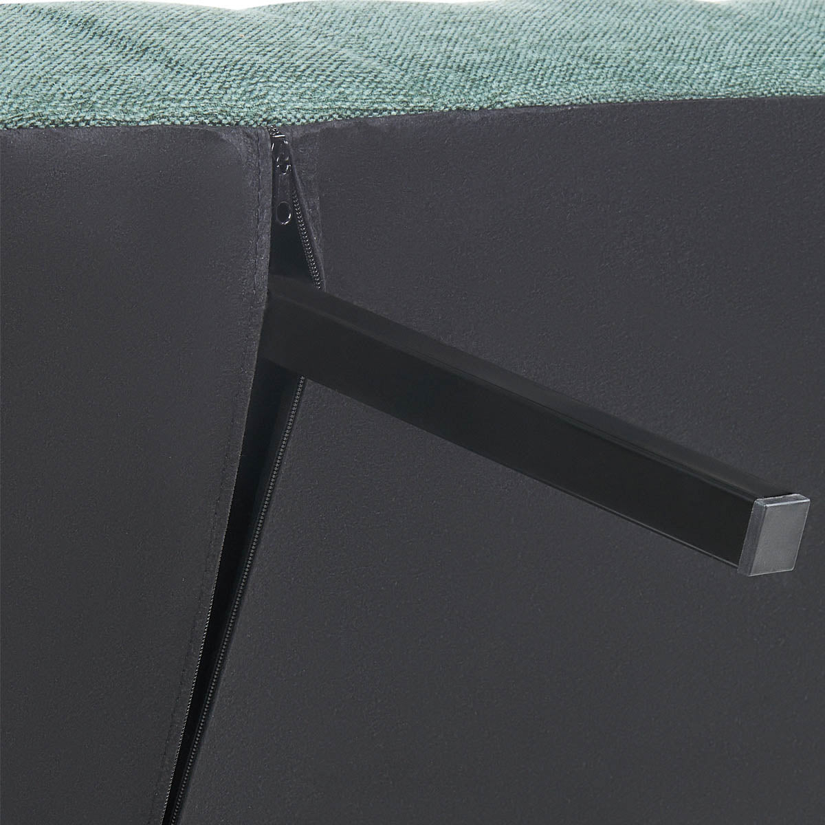 Divano letto 2 posti Vissland con braccioli regolabili e Apertura Clic Clac Verde