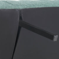 Divano letto 2 posti Vissland con braccioli regolabili e Apertura Clic Clac Verde