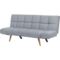 Divano letto 2 posti Vissland con braccioli regolabili e Apertura Clic Clac Grigio