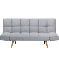 Divano letto 2 posti Vissland con braccioli regolabili e Apertura Clic Clac Grigio