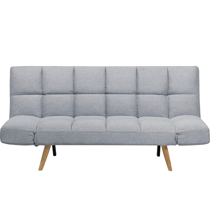 Divano letto 2 posti Vissland con braccioli regolabili e Apertura Clic Clac Grigio